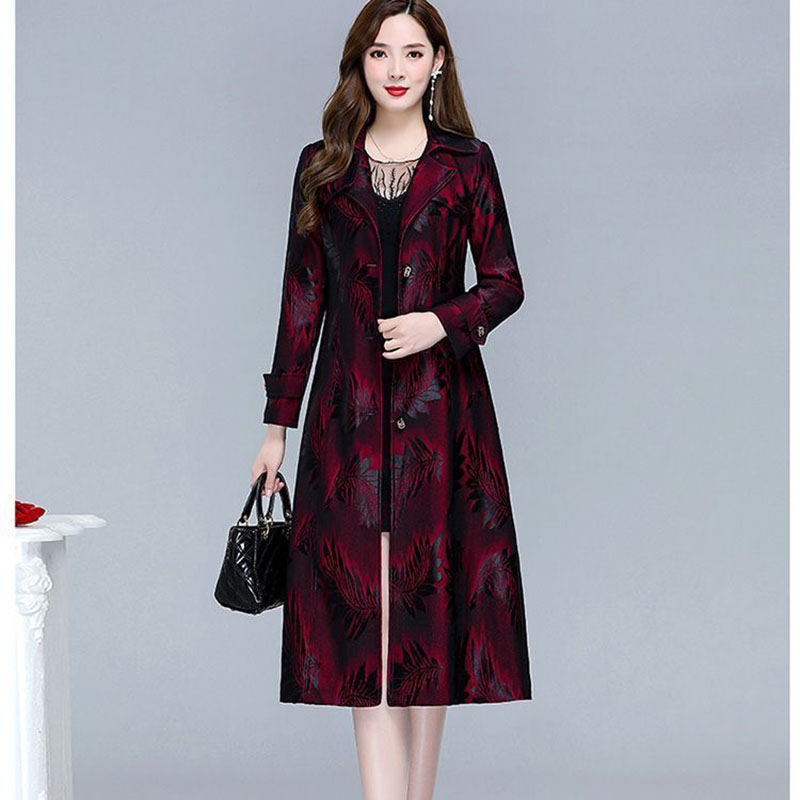 Trench Coat Formal - Gabardina de mujer con estampado de