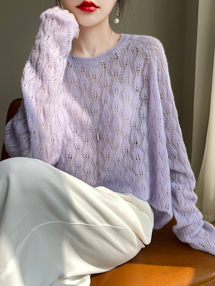 Cashmere Sweater Formal - Suéter de Cachemira para Mujer, Cuello