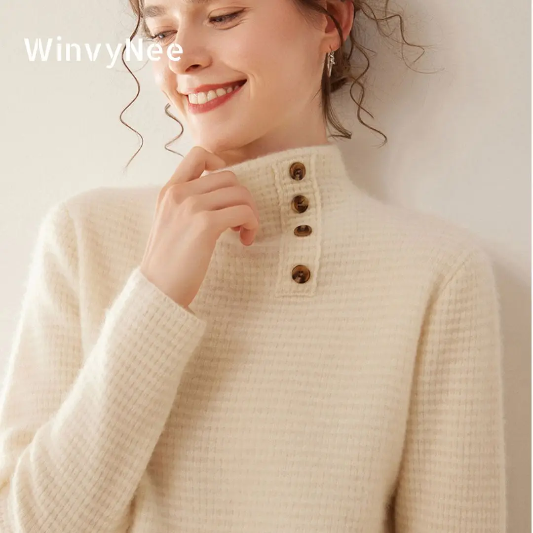 Cashmere Sweater Formal - Suéteres de Cachemira para Mujer WinvyNee,