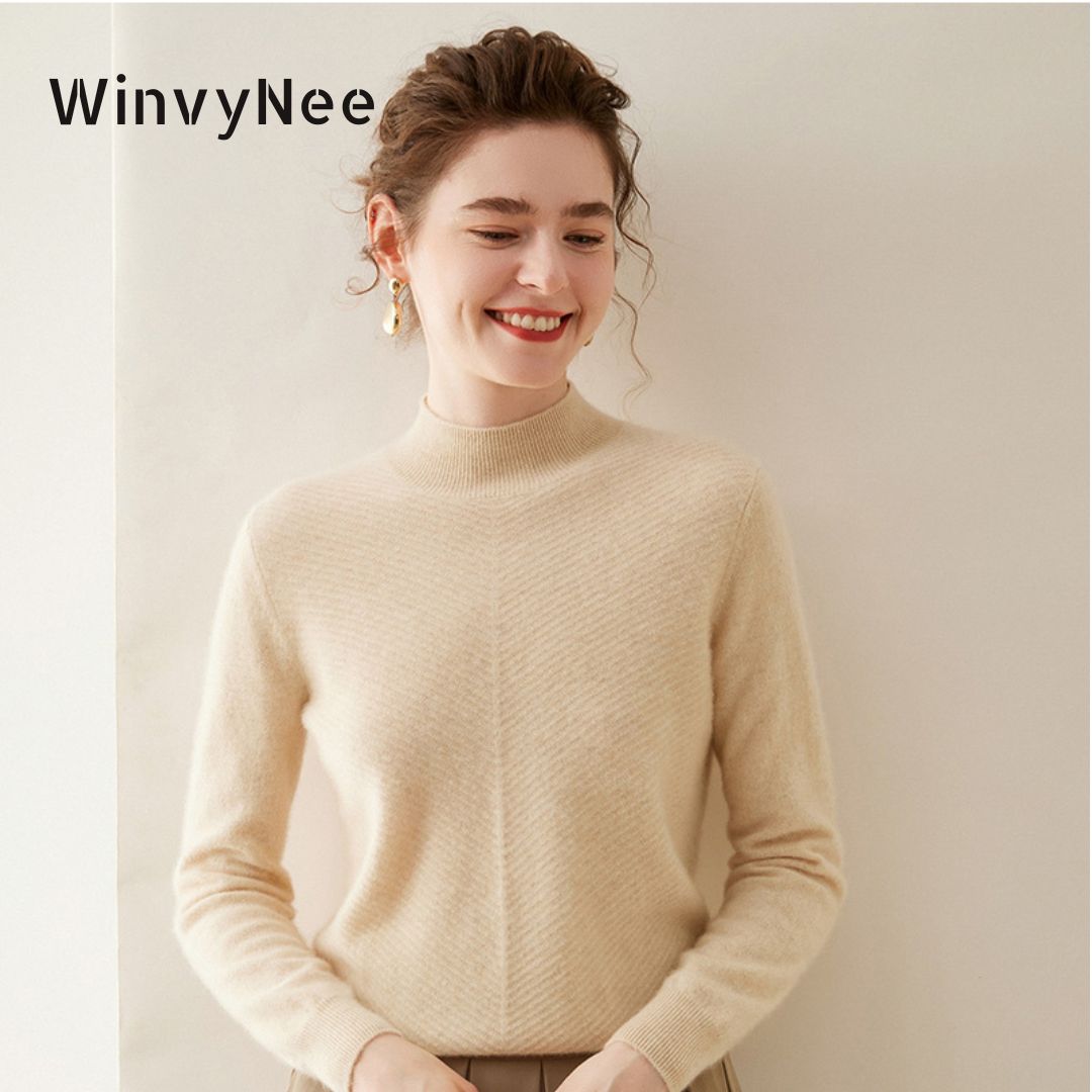 Cashmere Sweater Formal - WinvyNee-suéter de lana merino y cachemira