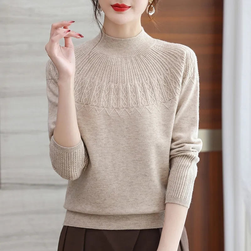 Cashmere Sweater Formal - Nueva Ropa de Mujer para Otoño/Invierno