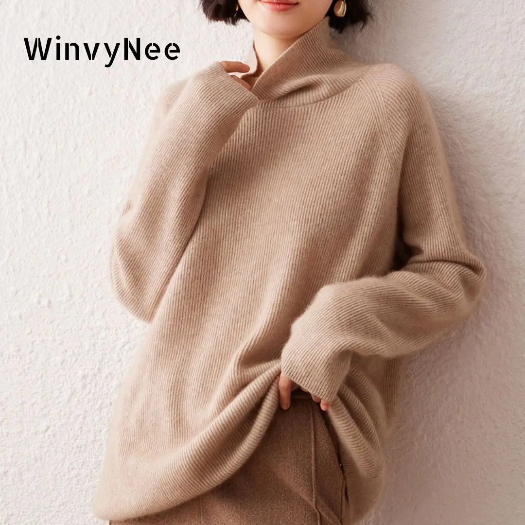 Cashmere Sweater Formal - Suéteres de Cachemira WinvyNee para Mujer,