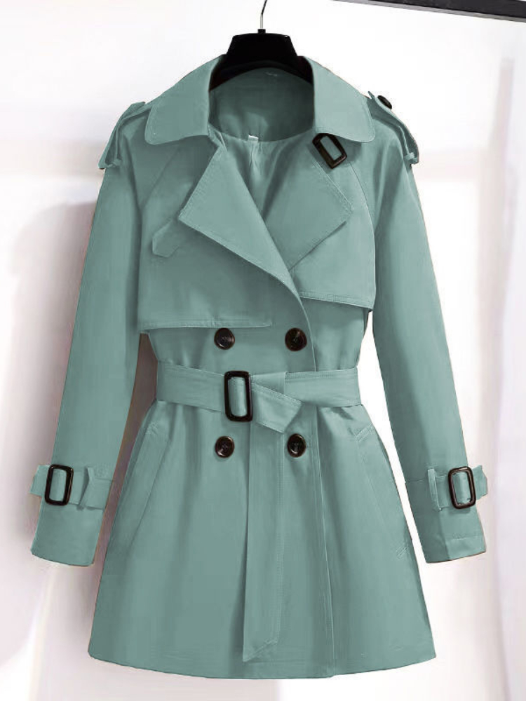 Trench Coat Formal - Gabardina Coreana de doble botonadura para