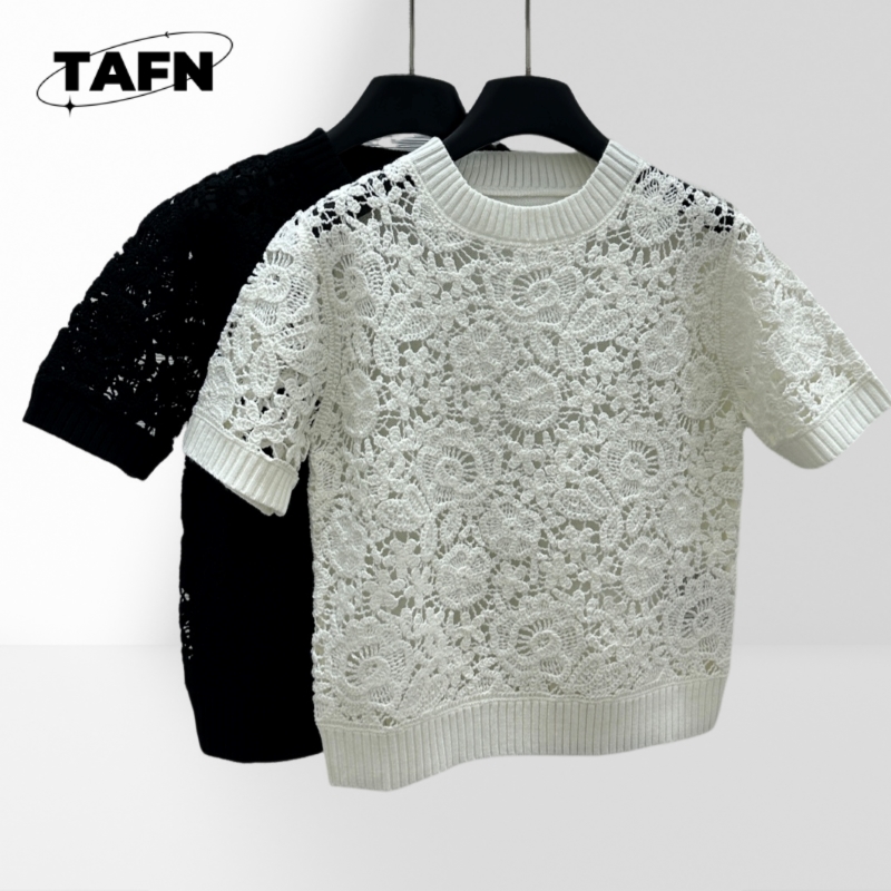 Cashmere Sweater Formal - Camiseta moda exquisita hermosa moda Retro