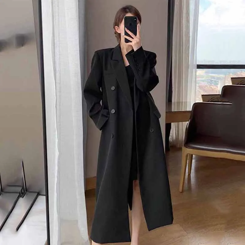 FANAN-gabardina larga elegante - Trench Coat Formal reseña y precio