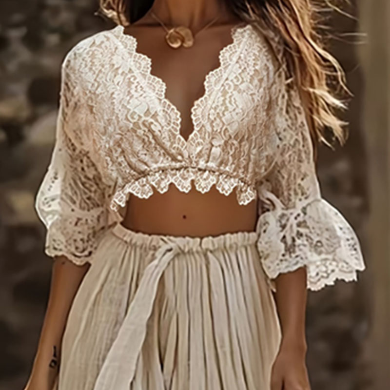 Conjunto de dos piezas bohemio - Woman Formal Wear reseña y precio