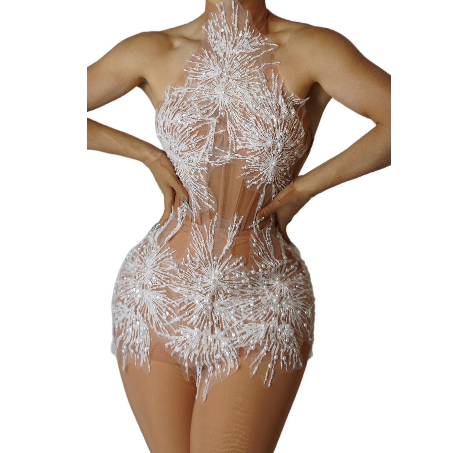 Vestido corto de nieve con per - Woman Formal Wear reseña y precio