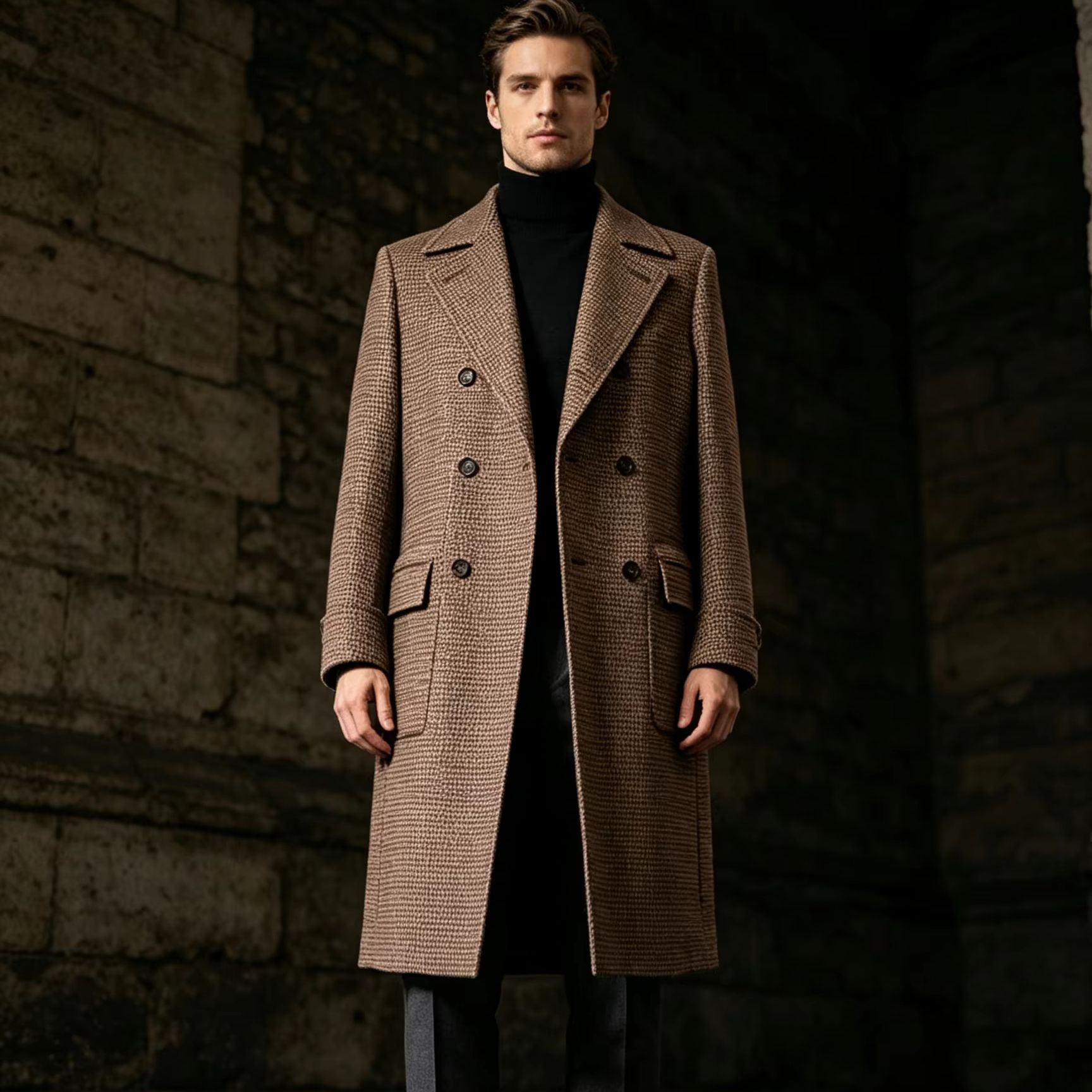 Abrigo Largo de Lana 100% Pura - Trench Coat Formal reseña y precio
