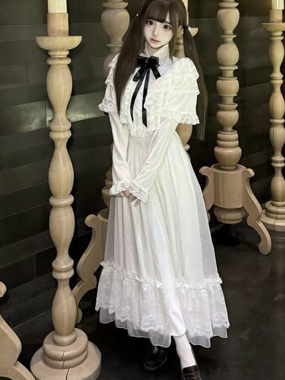 Vestido japonés de encaje con  - Woman Formal Wear reseña y precio