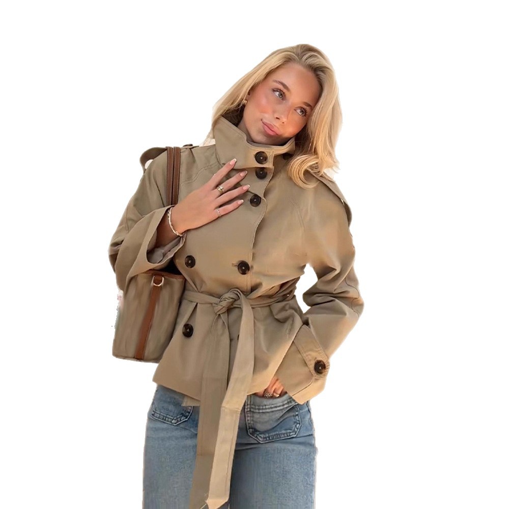Gabardina de mujer de doble bo - Trench Coat Formal reseña y precio
